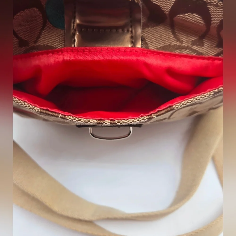 COACH Poppy Y2K Crossbody Colorful Signature C Print 2 Tags